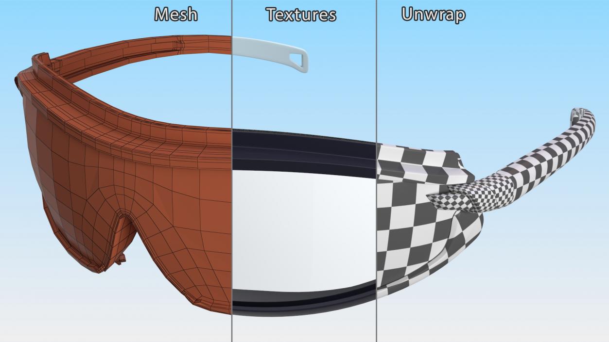 3D Safety Sports Goggles