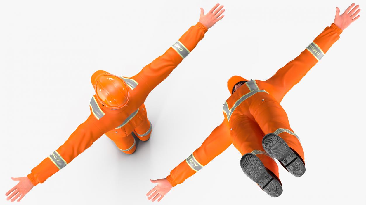 Rescuer Rigged 3D model