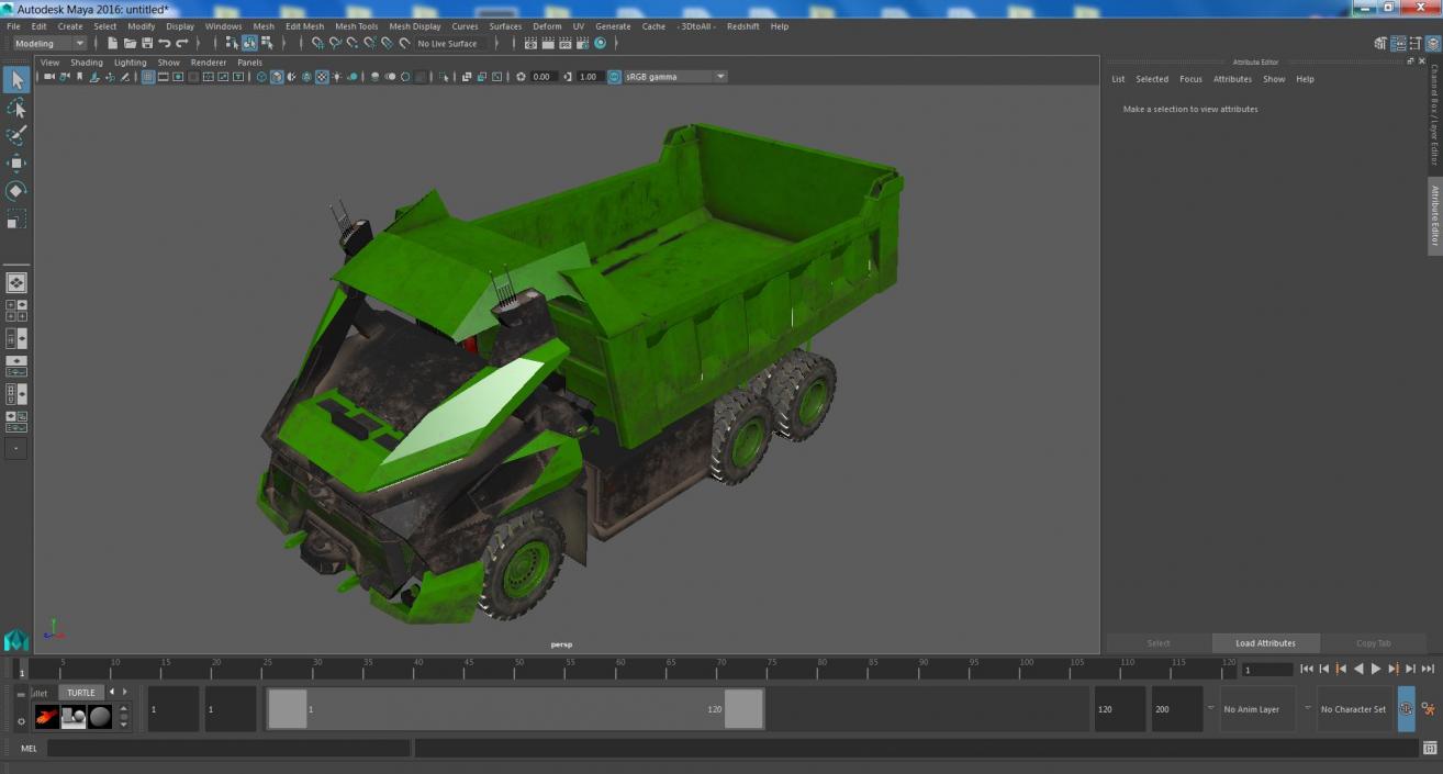 Dirty Autonomous Electric Dump Truck Dirty 3D