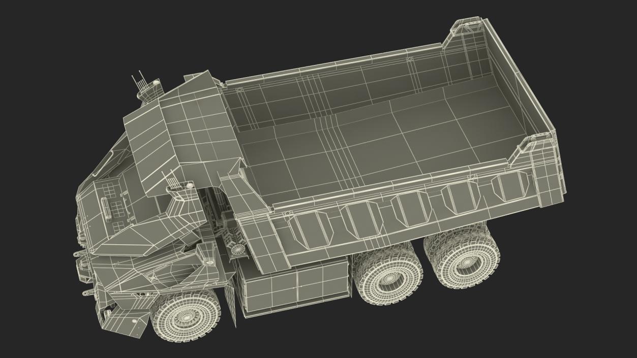 Dirty Autonomous Electric Dump Truck Dirty 3D