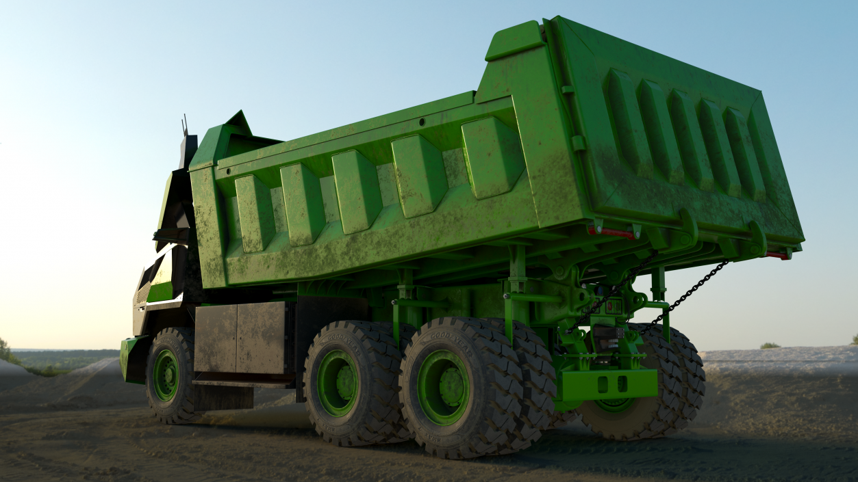 Dirty Autonomous Electric Dump Truck Dirty 3D