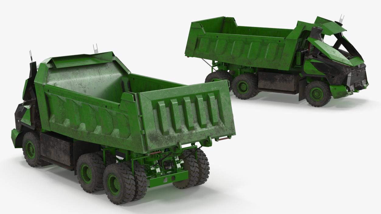 Dirty Autonomous Electric Dump Truck Dirty 3D