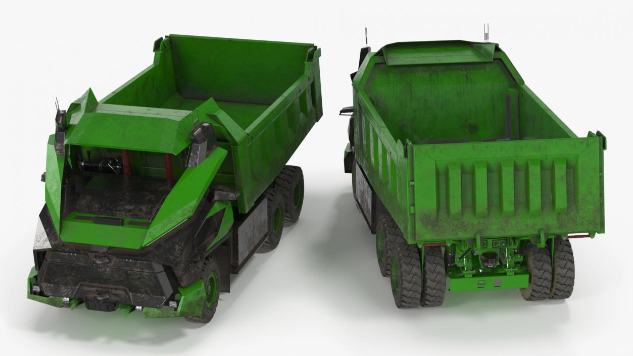 Dirty Autonomous Electric Dump Truck Dirty 3D