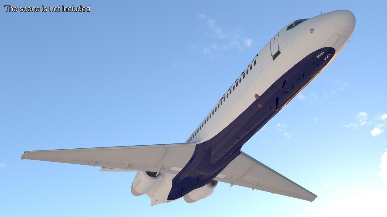 3D Boeing 717-200 Delta Airlines Livery