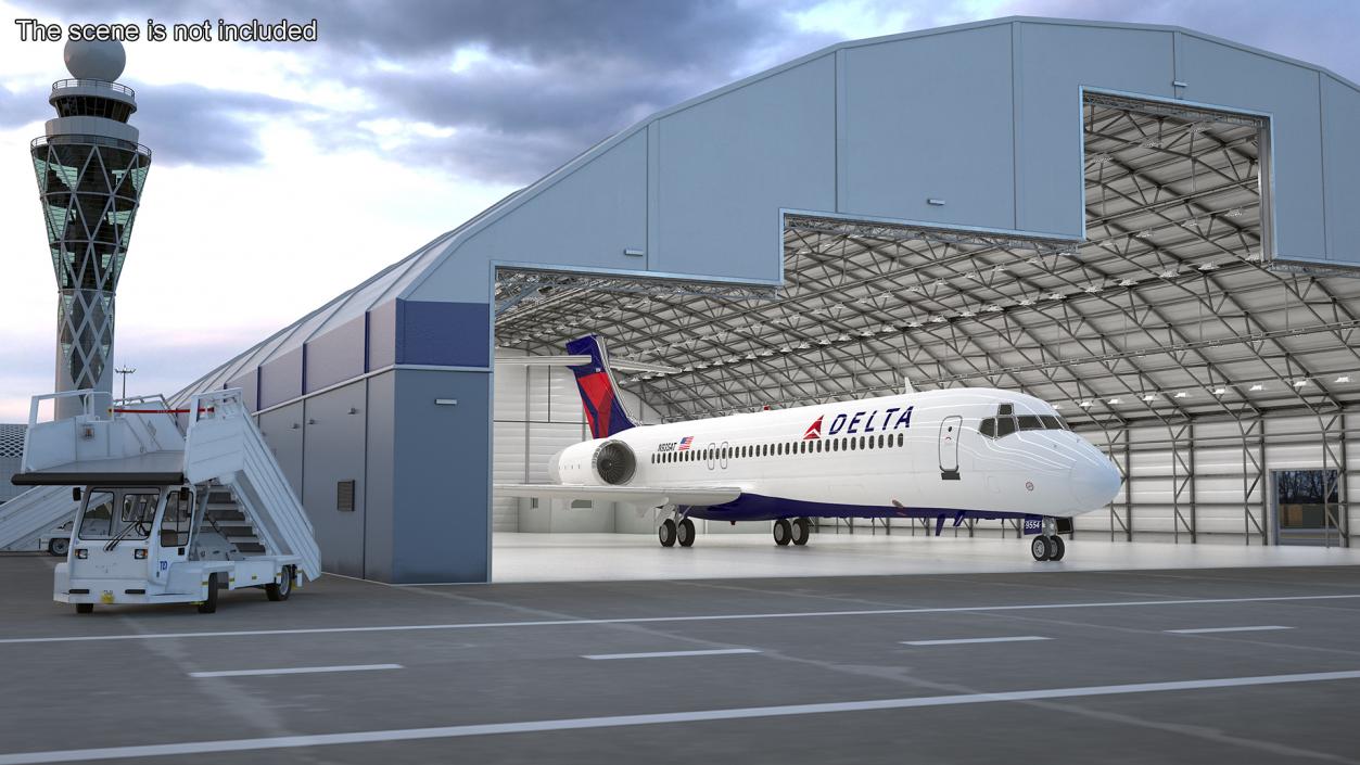 3D Boeing 717-200 Delta Airlines Livery