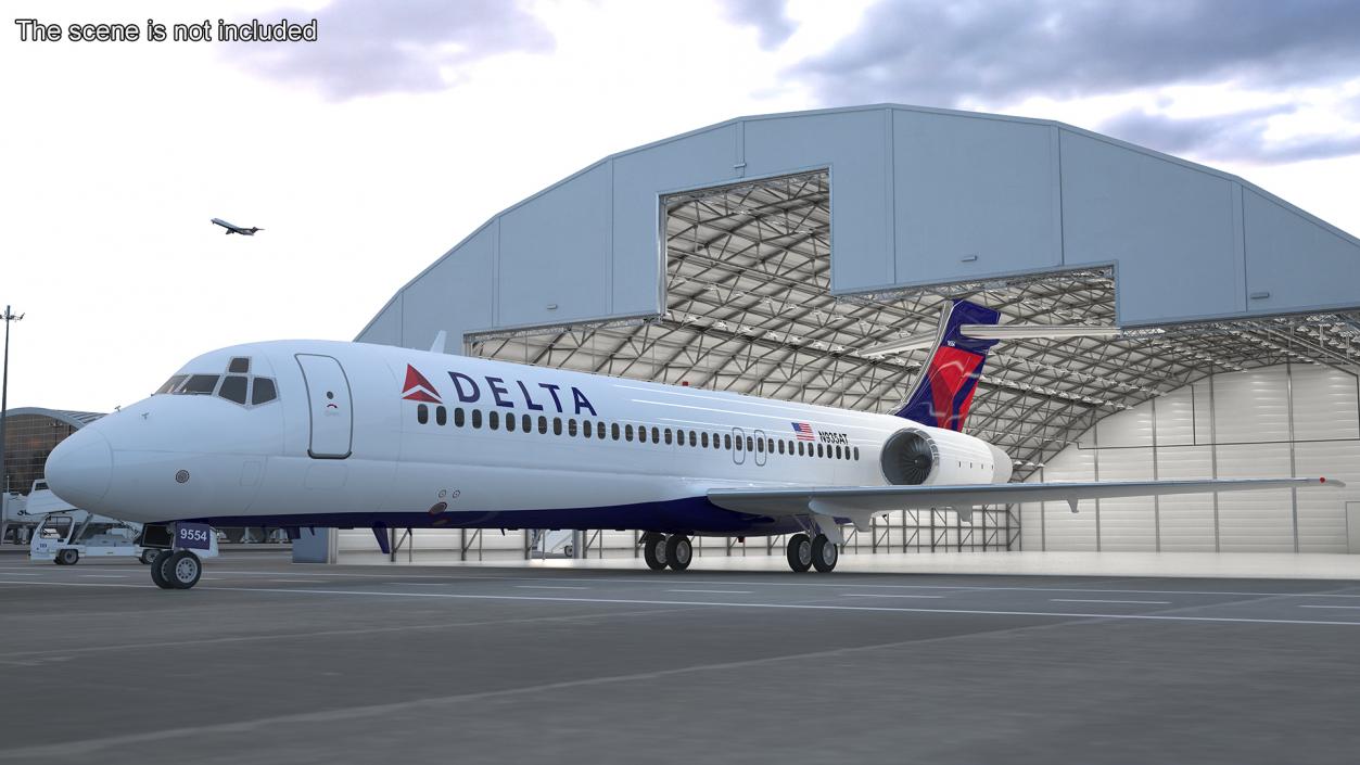 3D Boeing 717-200 Delta Airlines Livery