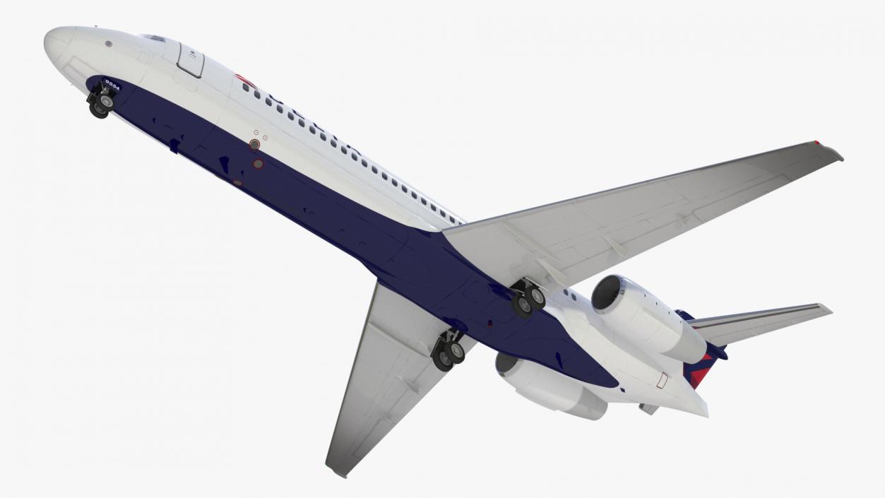 3D Boeing 717-200 Delta Airlines Livery