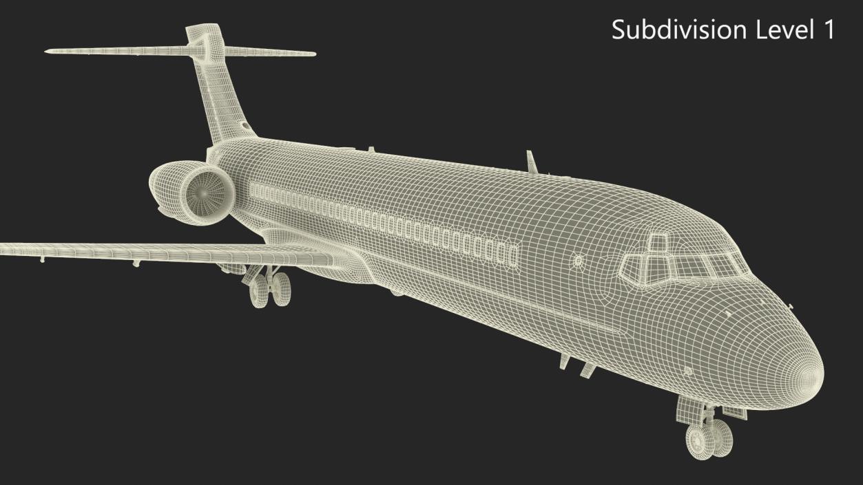 3D Boeing 717-200 Delta Airlines Livery