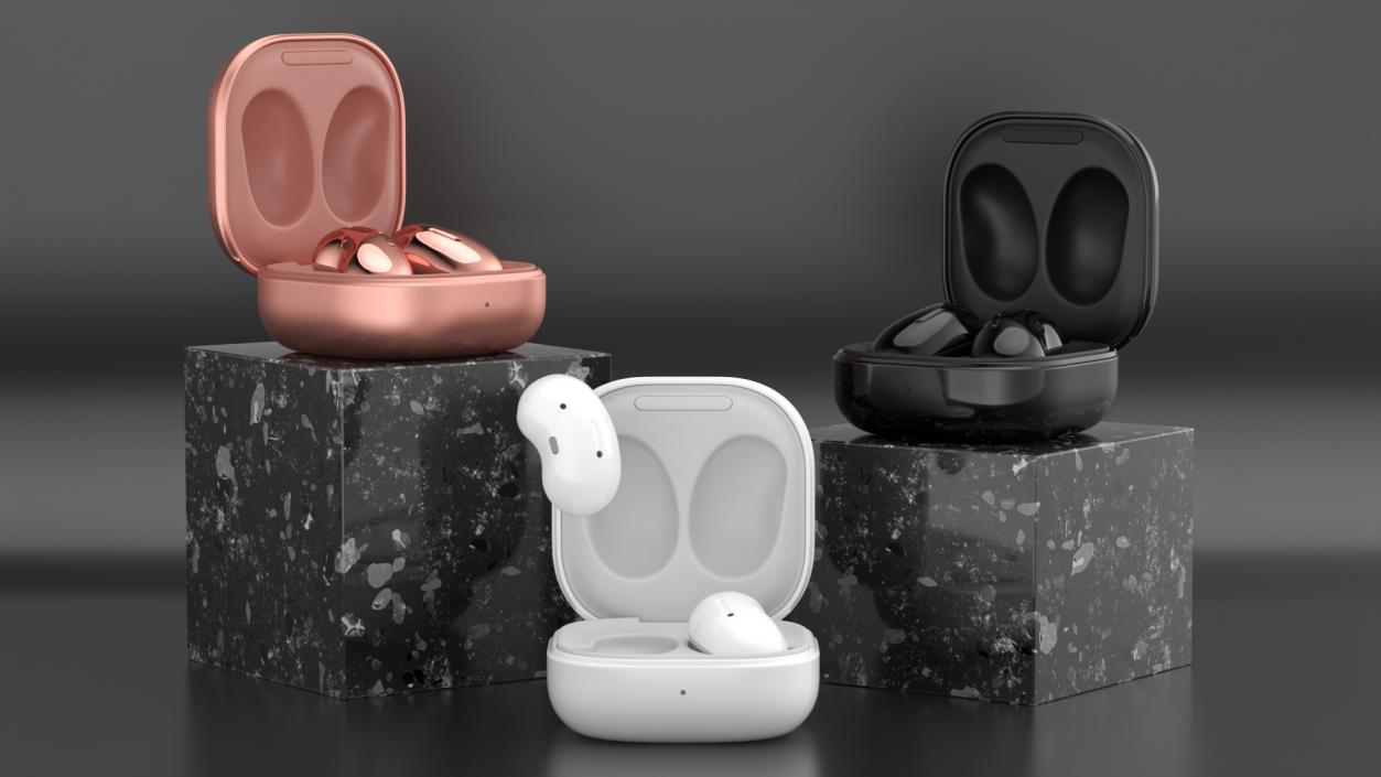 Samsung Galaxy Buds Live Mystic Black 3D