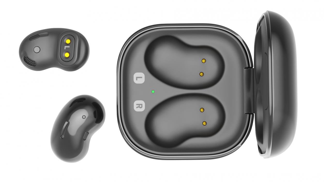 Samsung Galaxy Buds Live Mystic Black 3D