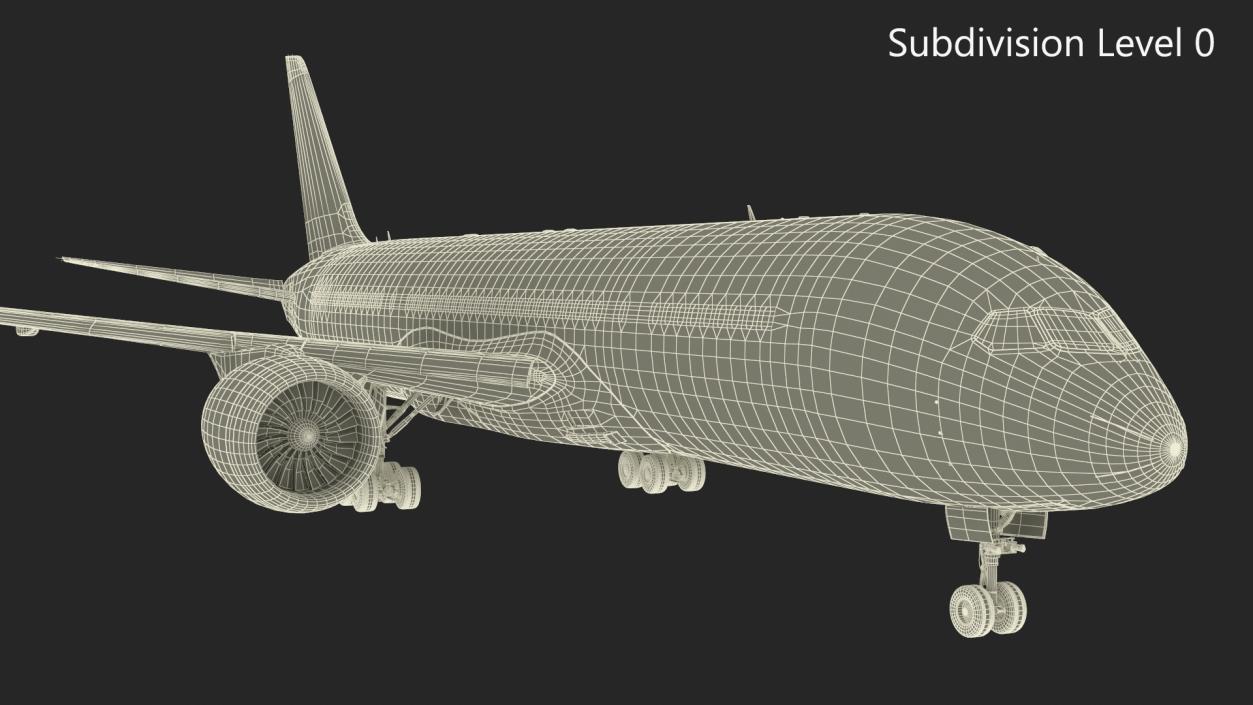 3D Boeing 787 Dreamliner Japan Airlines Rigged model