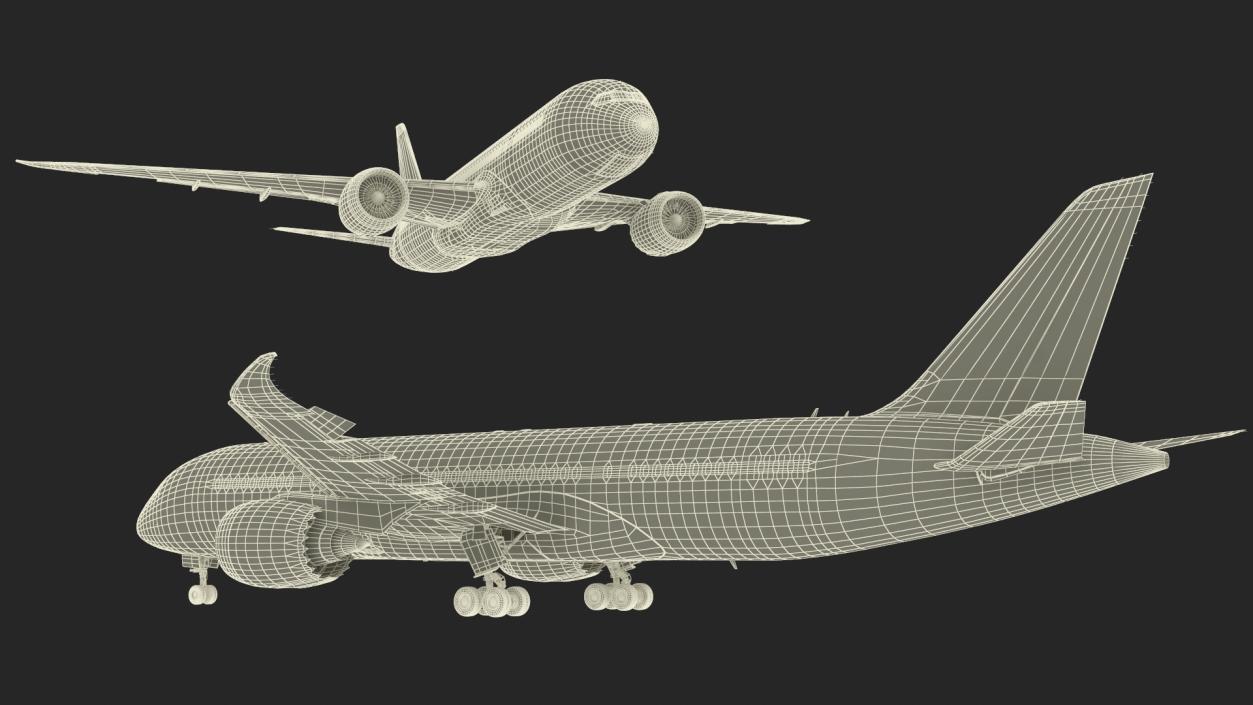 3D Boeing 787 Dreamliner Japan Airlines Rigged model