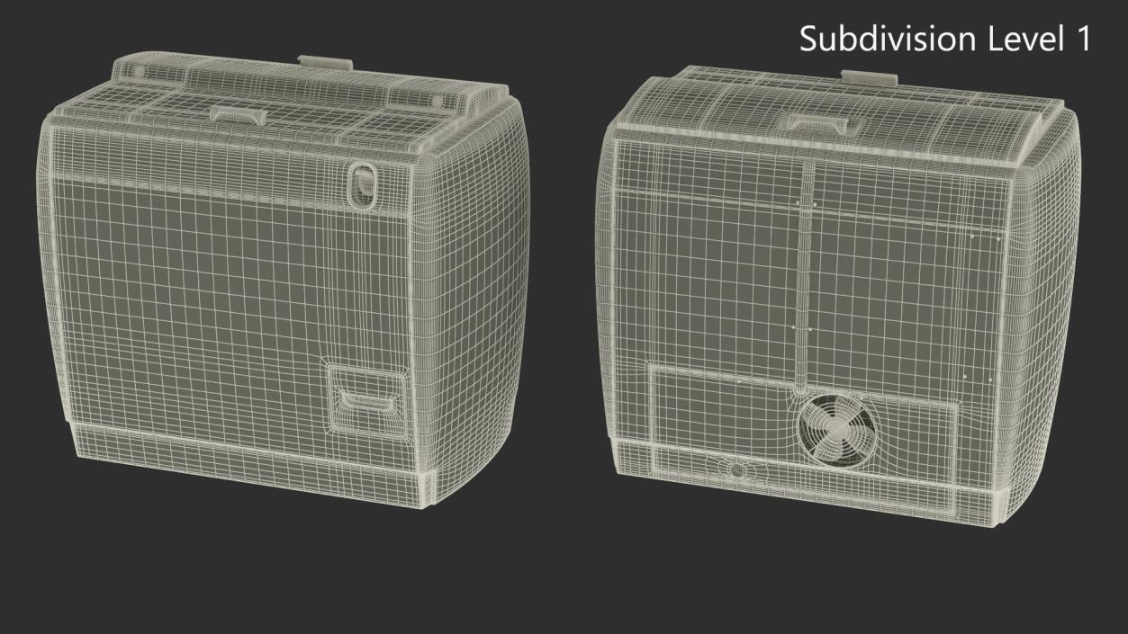 Old Refrigerator for Carbonated Drink 2 3D model