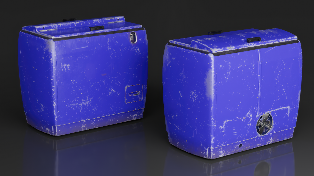 Old Refrigerator for Carbonated Drink 2 3D model