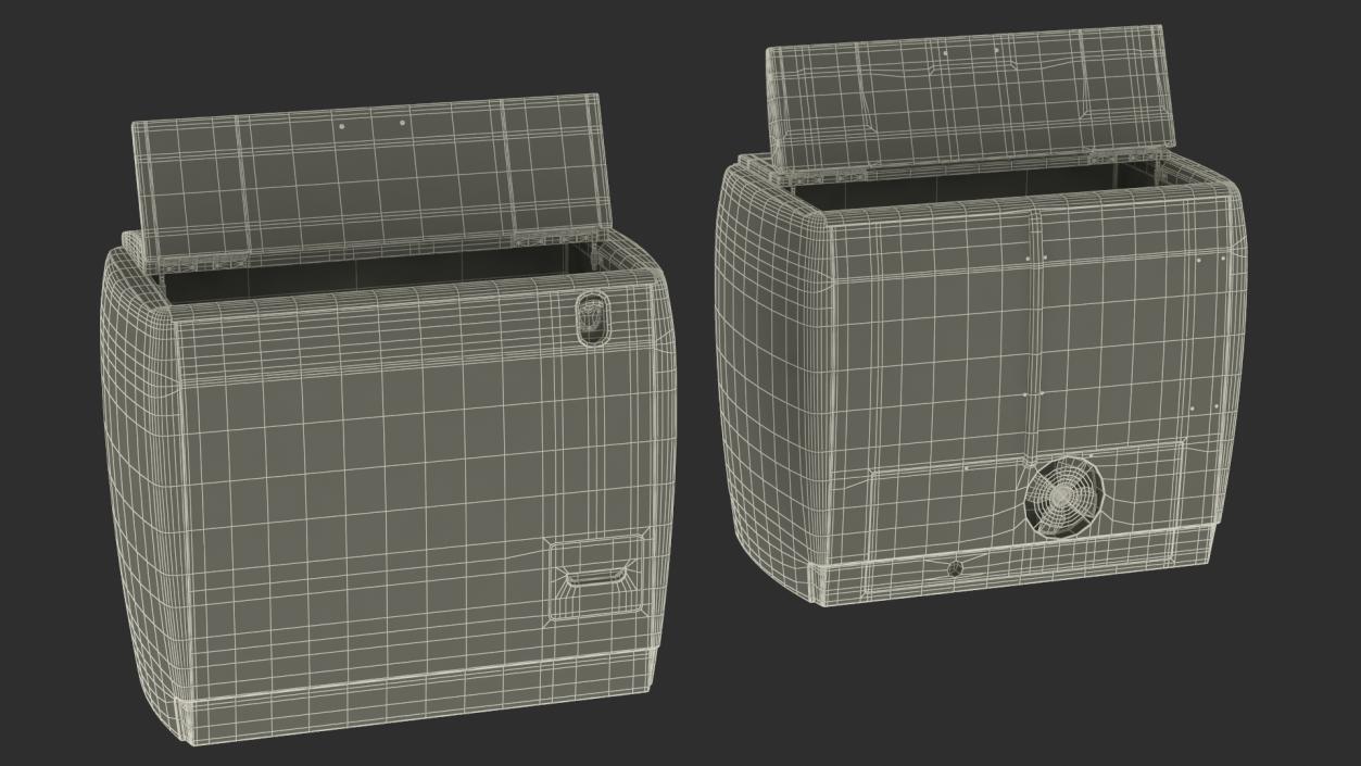 Old Refrigerator for Carbonated Drink 2 3D model