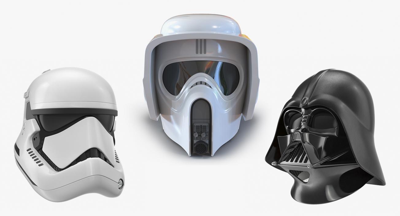 3D model Star Wars Helmets 3D Models Collection 2