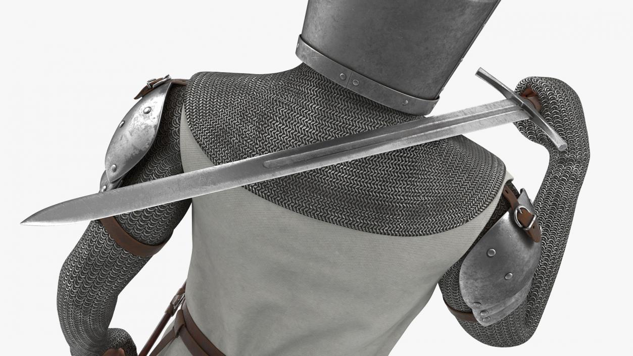 Knight Templar Set Rigged for Cinema 4D 3D model