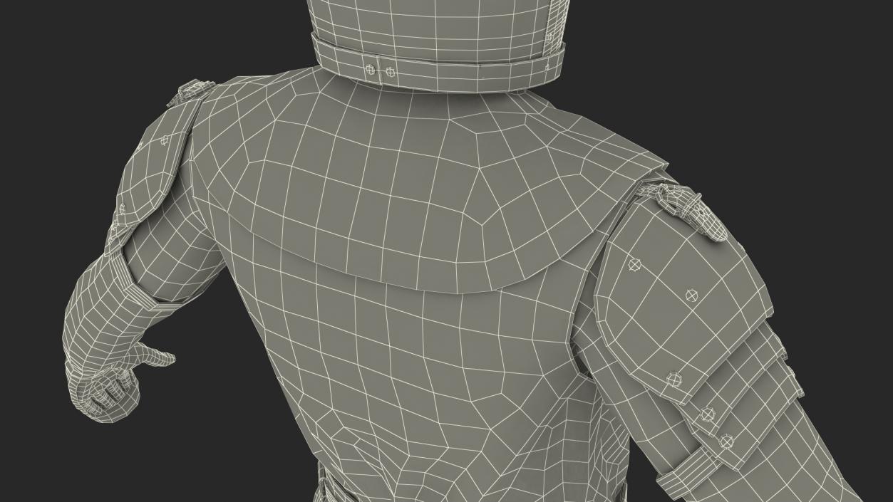 Knight Templar Set Rigged for Cinema 4D 3D model