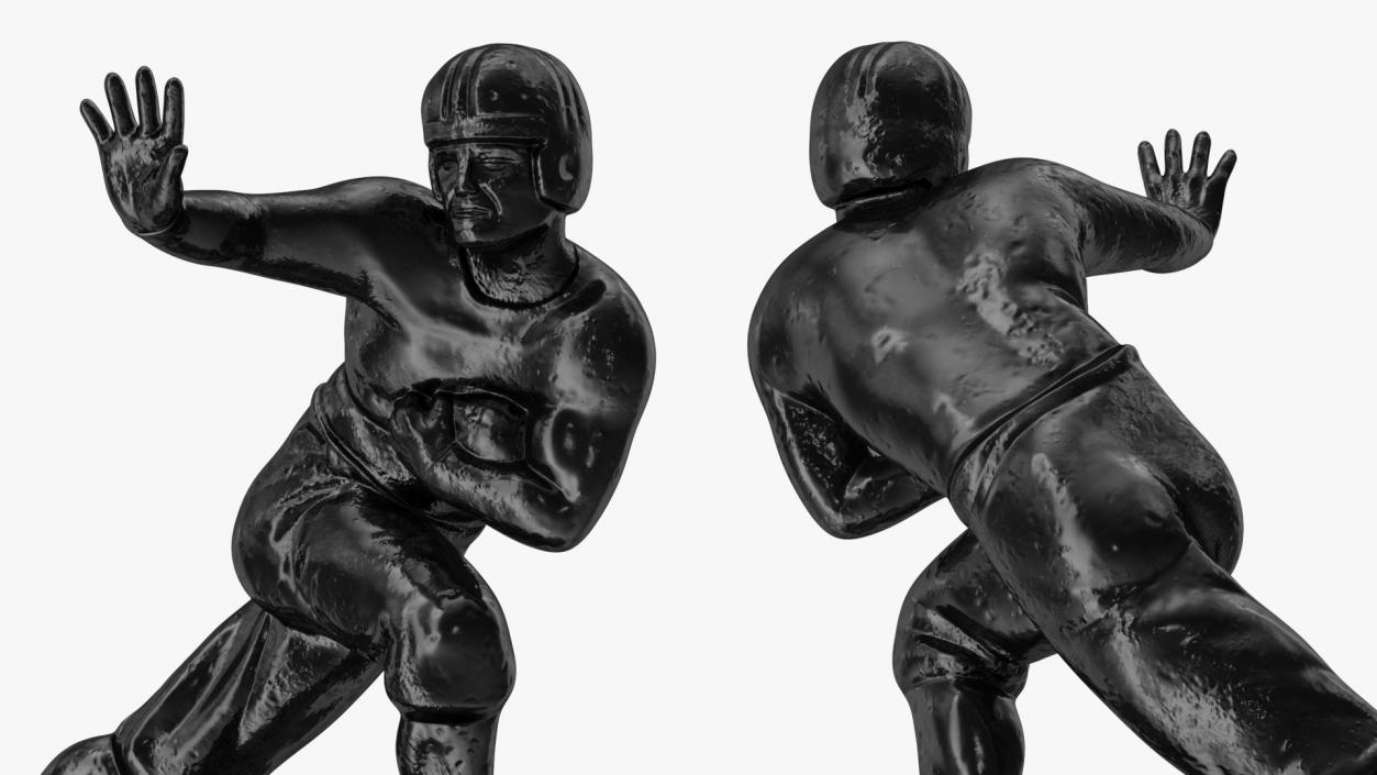 Heisman Memorial Trophy Black 3D model