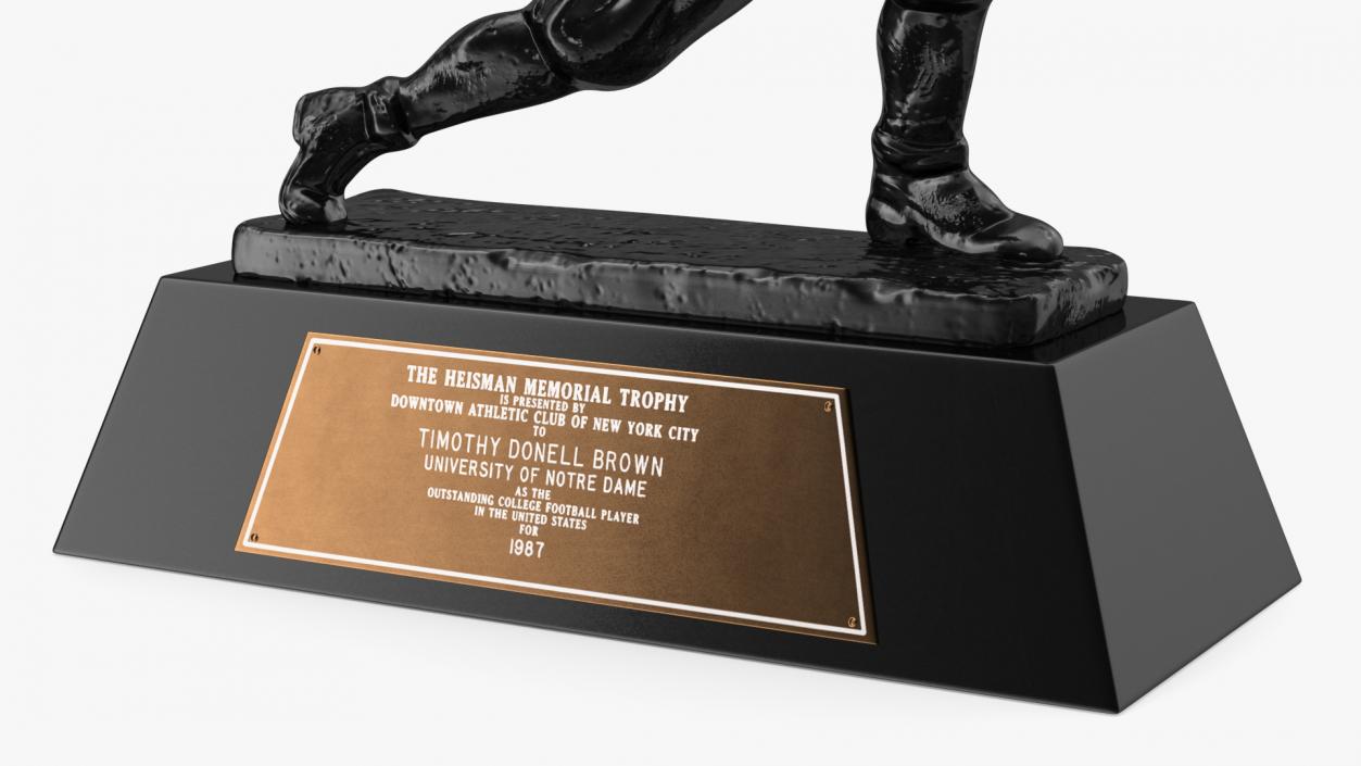 Heisman Memorial Trophy Black 3D model