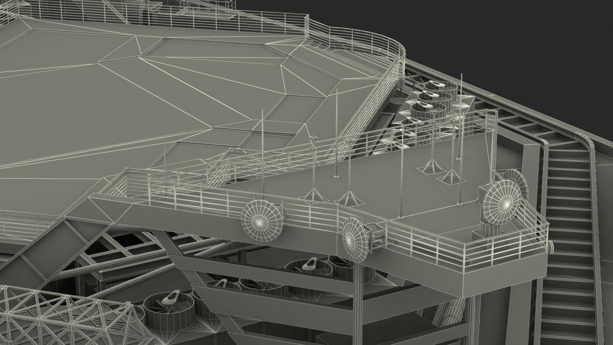 3D model Rooftop Helipad