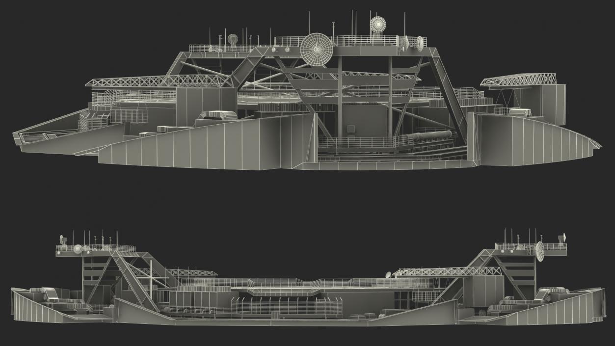 3D model Rooftop Helipad