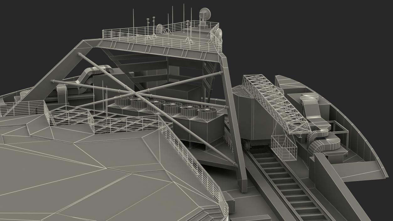 3D model Rooftop Helipad