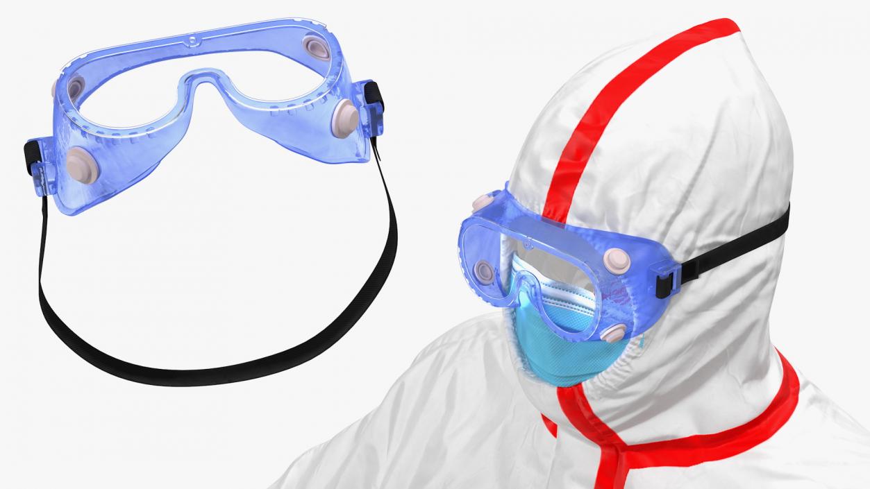 3D Chemical Protective Suit Rigged