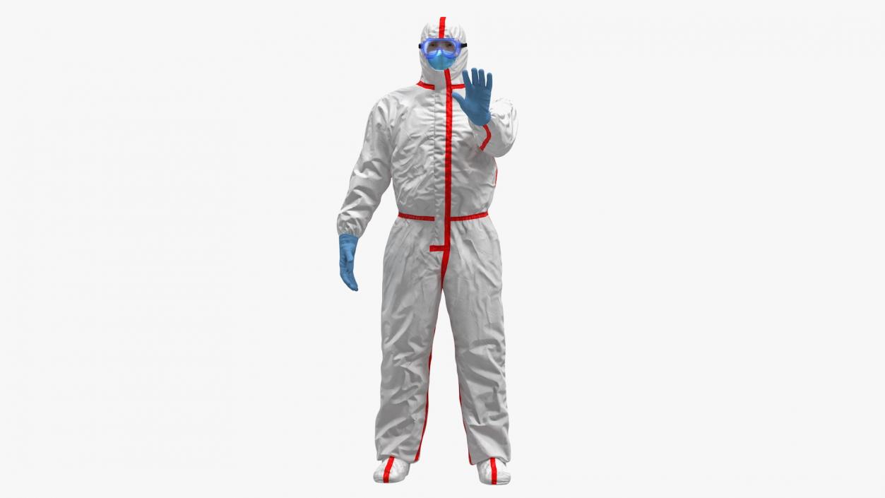 3D Chemical Protective Suit Rigged