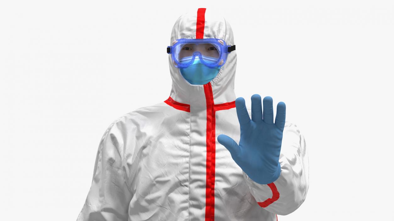 3D Chemical Protective Suit Rigged