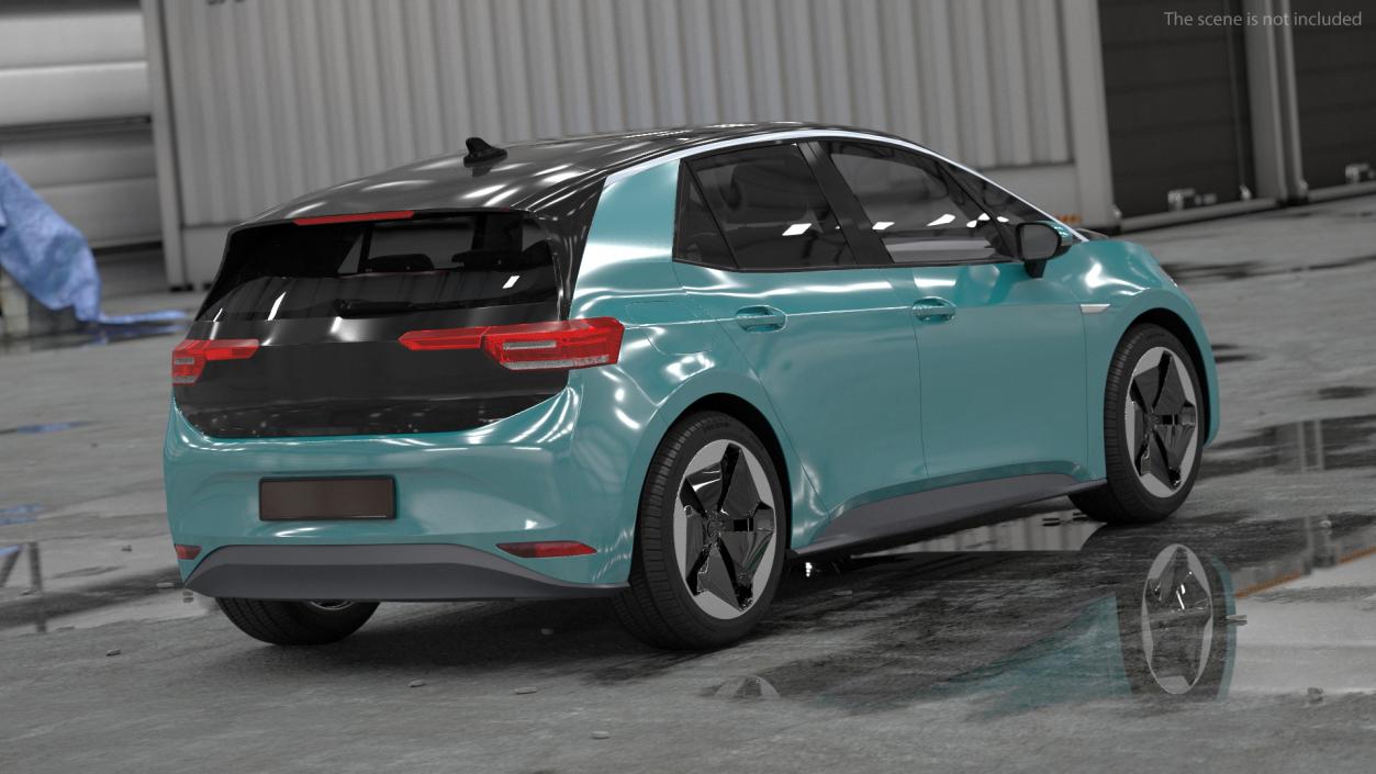 Electric Car Hatchback 3D