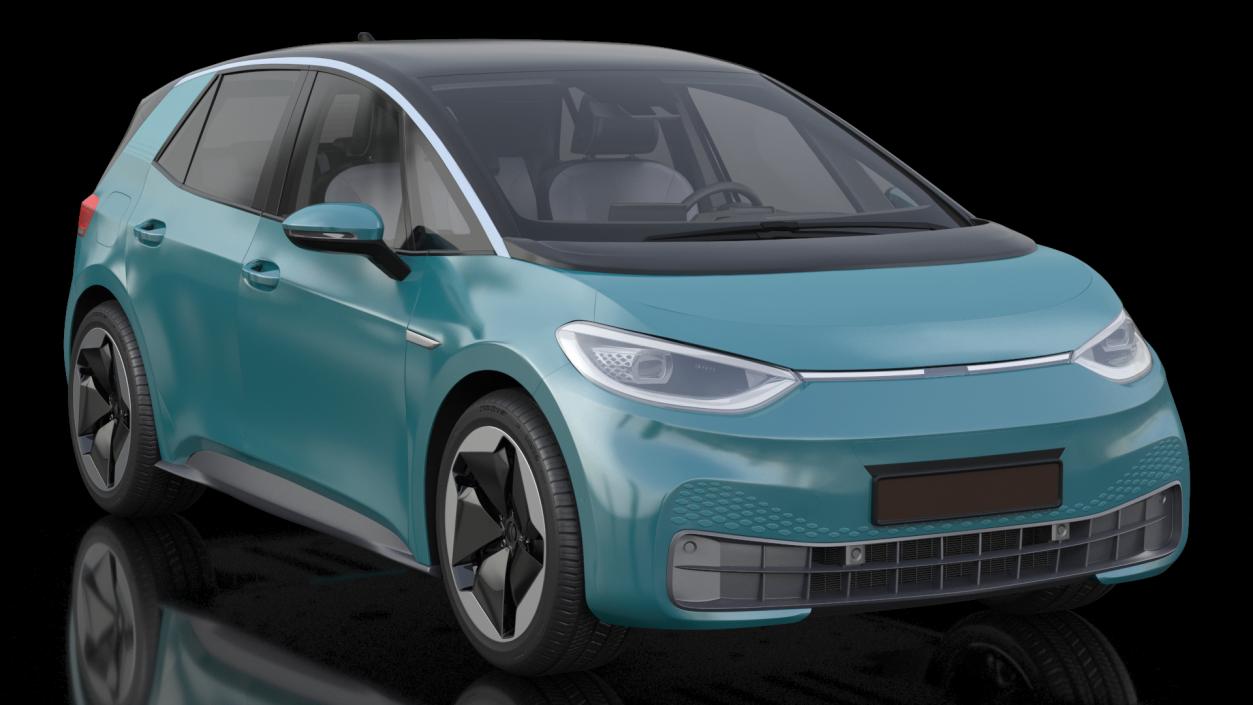 Electric Car Hatchback 3D