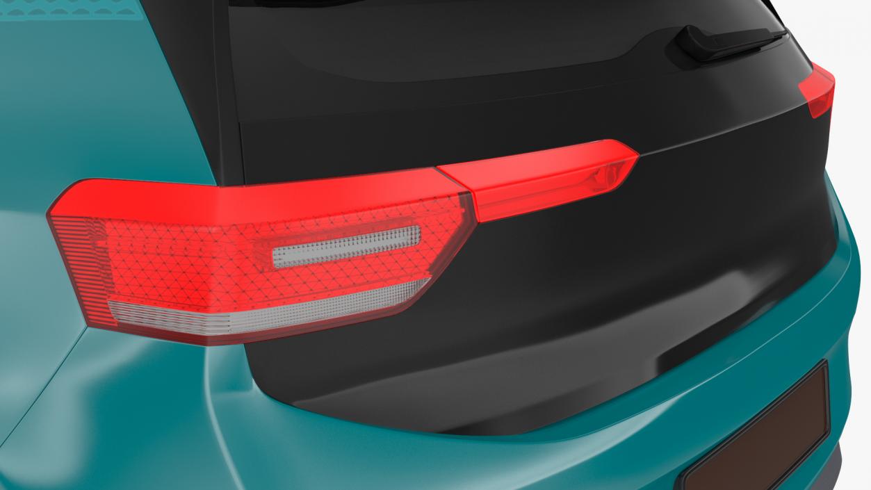 Electric Car Hatchback 3D