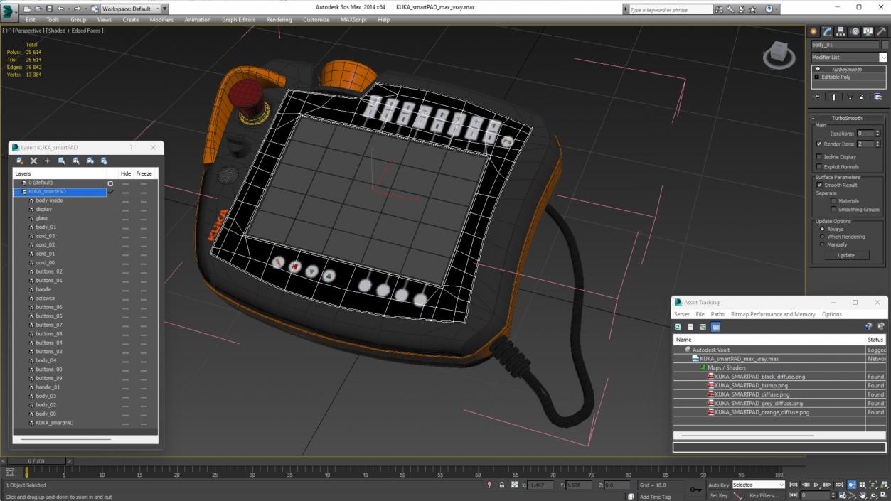 3D KUKA smartPAD model