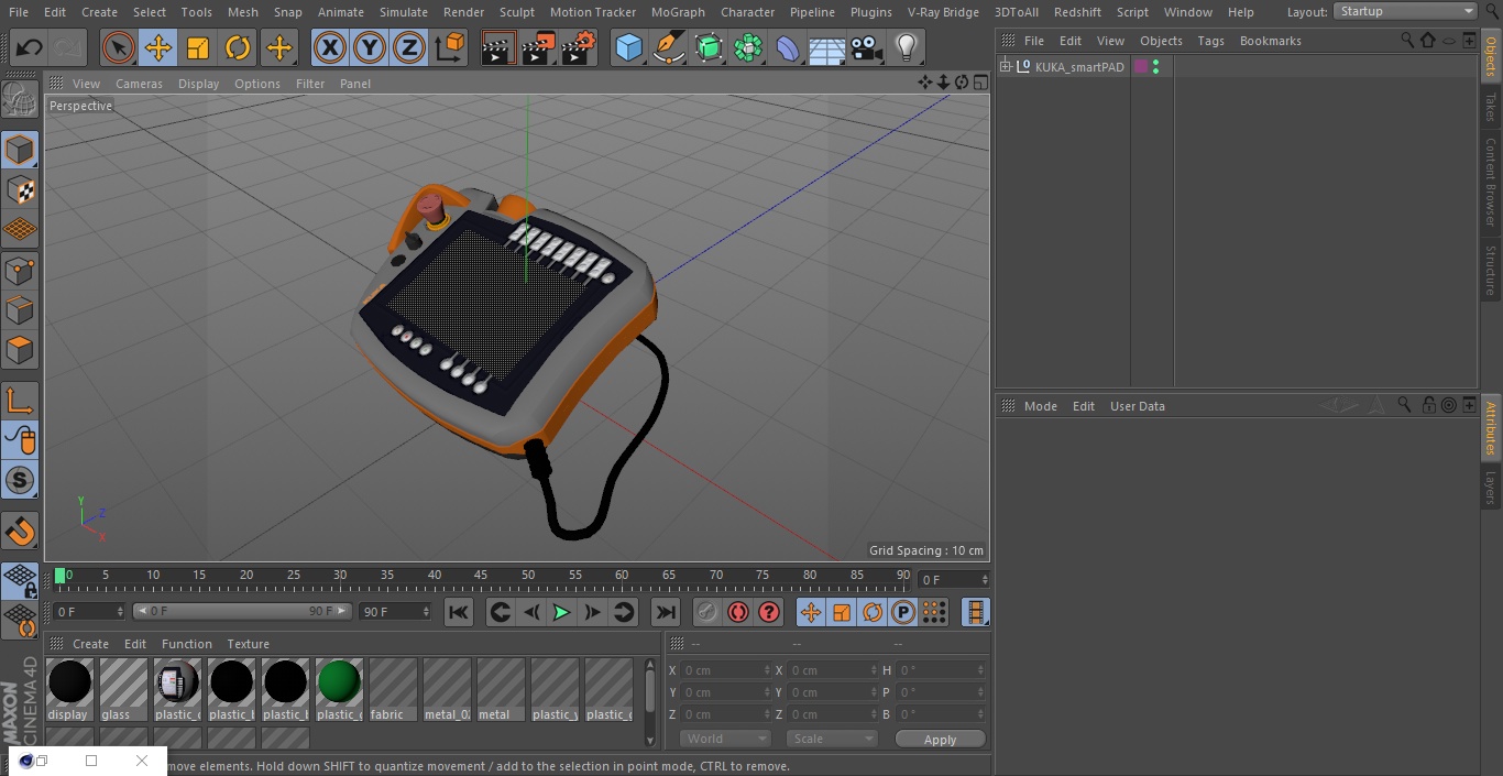 3D KUKA smartPAD model