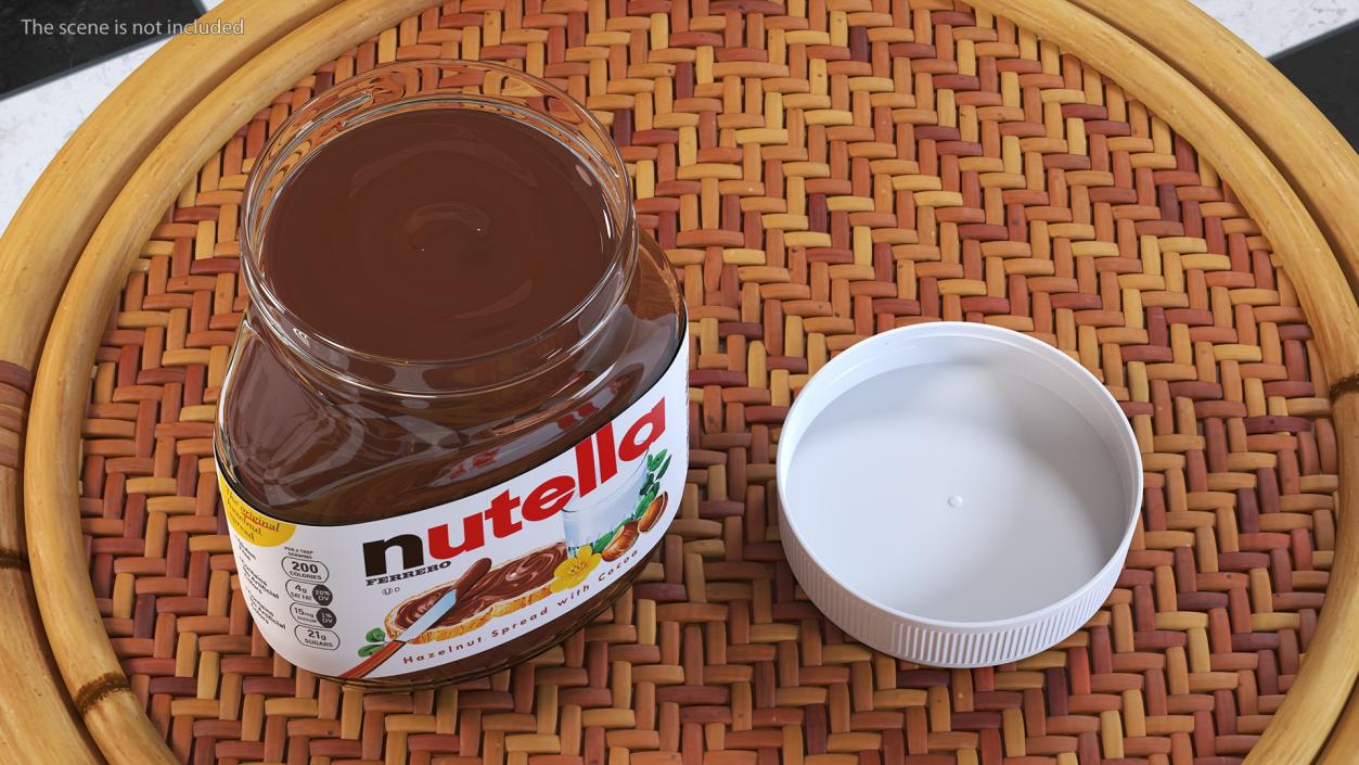 3D Nutella Hazelnut Spread model