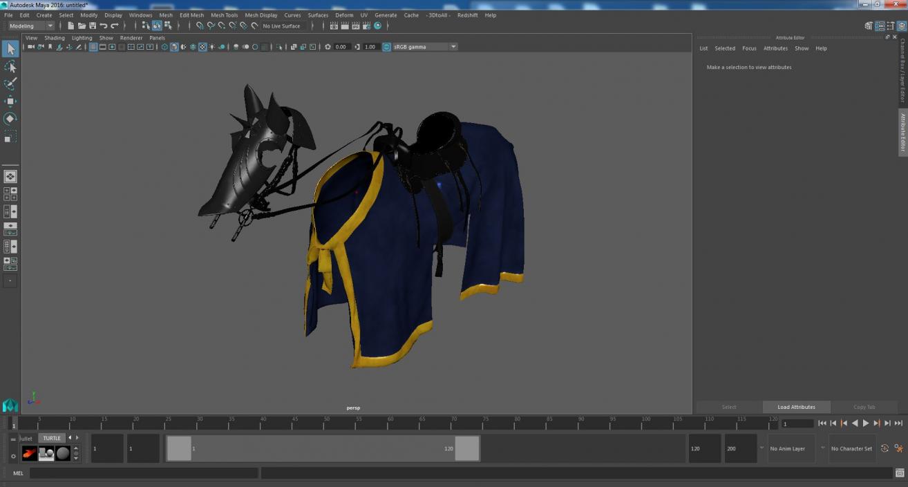 3D Blanket and Horse Armor model