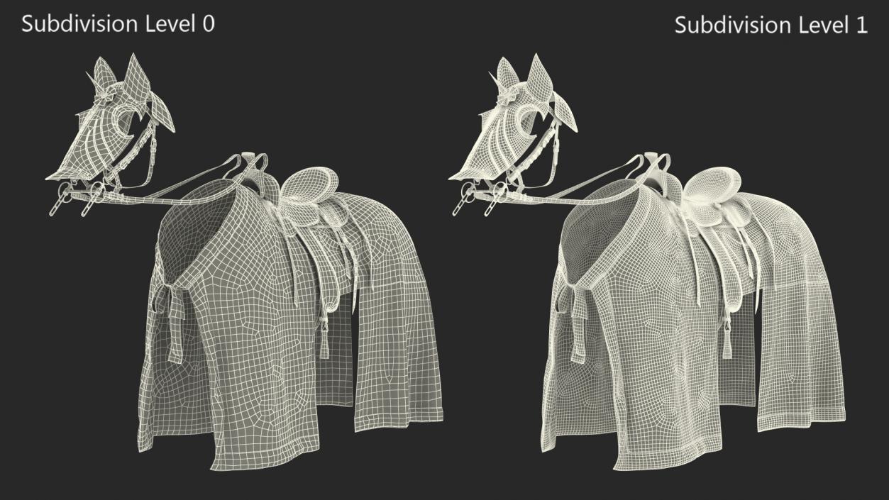 3D Blanket and Horse Armor model