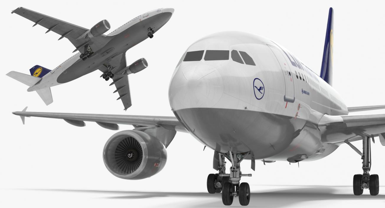 3D model Airbus A310-300 Lufthansa