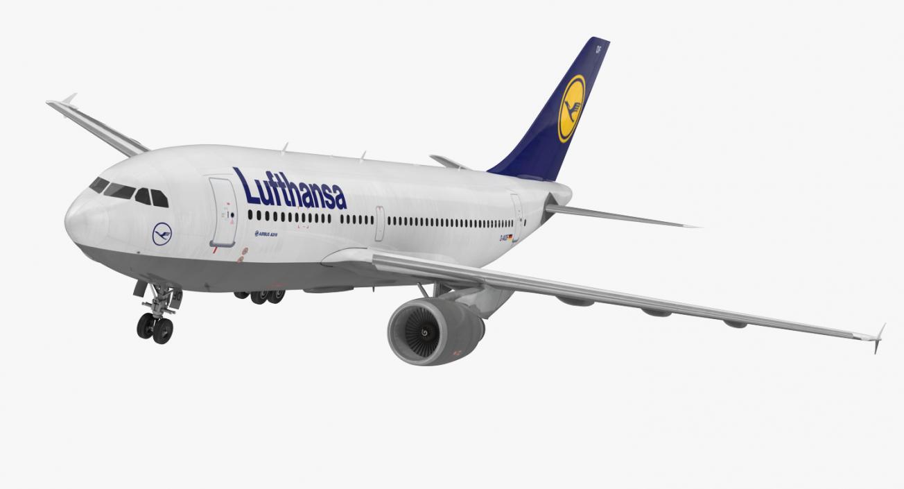 3D model Airbus A310-300 Lufthansa