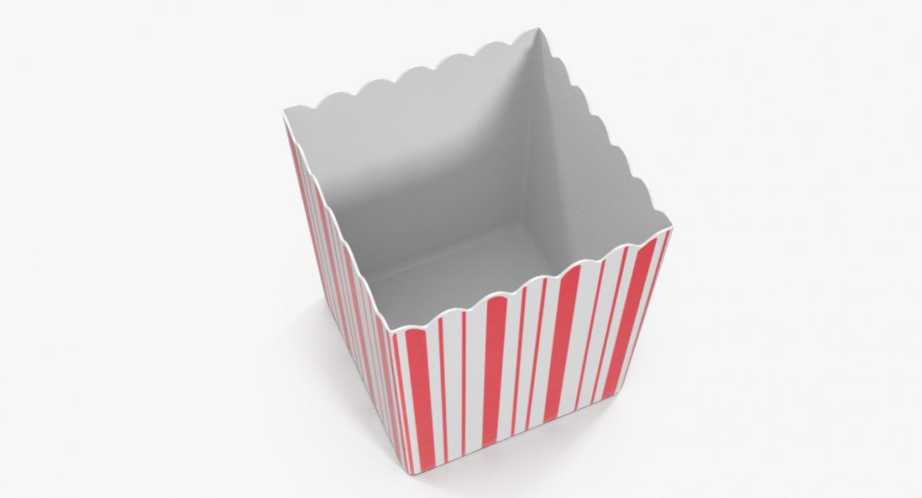 Empty Popcorn Box 3D