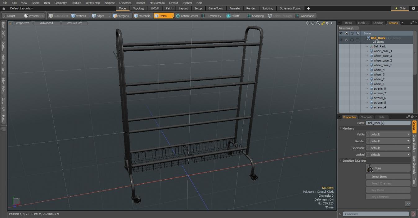 Ball rack 3D model