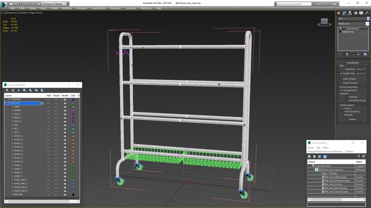 Ball rack 3D model