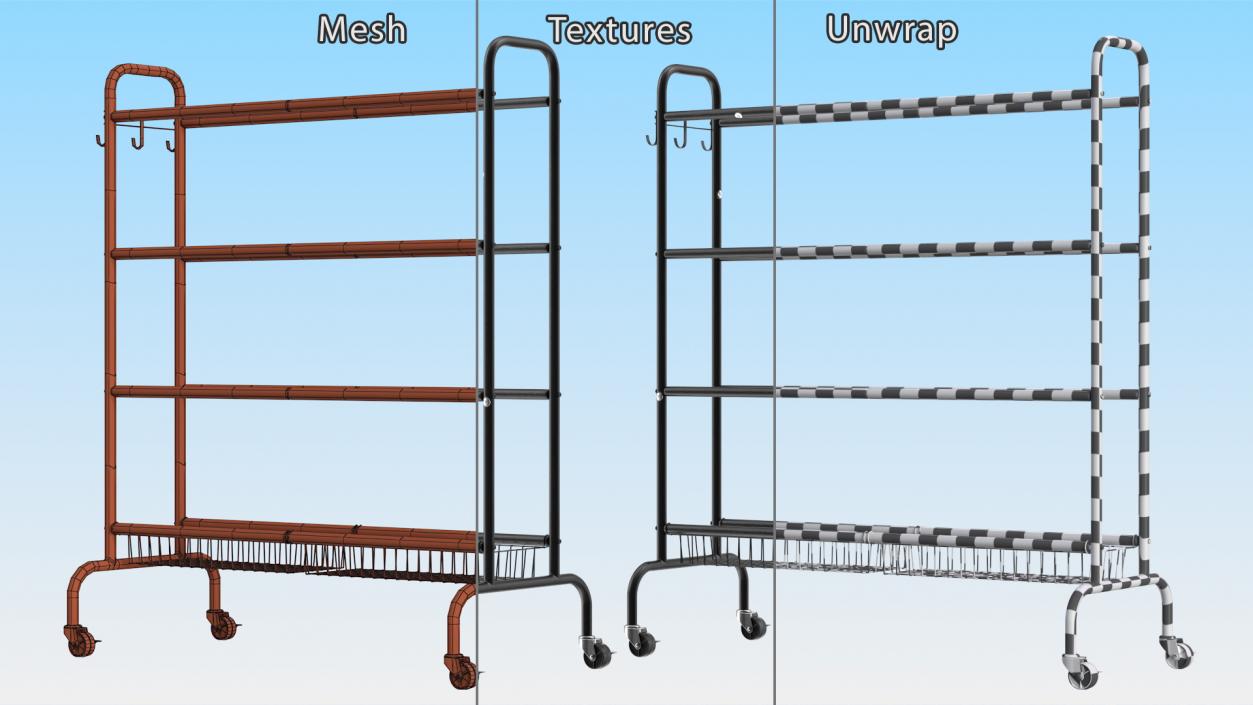 Ball rack 3D model