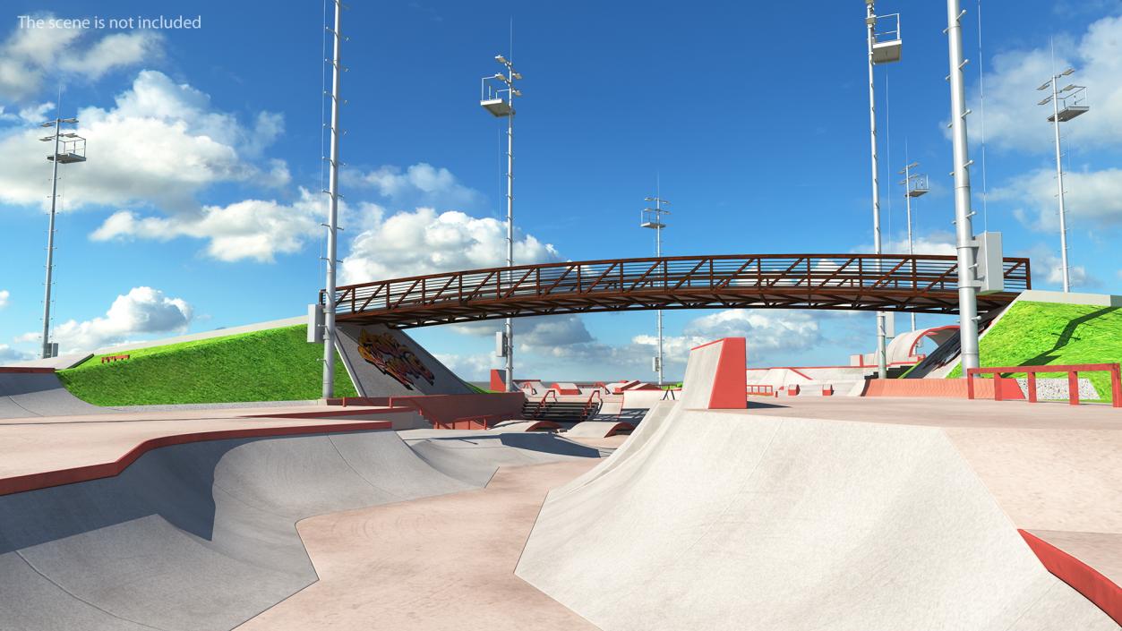 3D model Skateboard Park