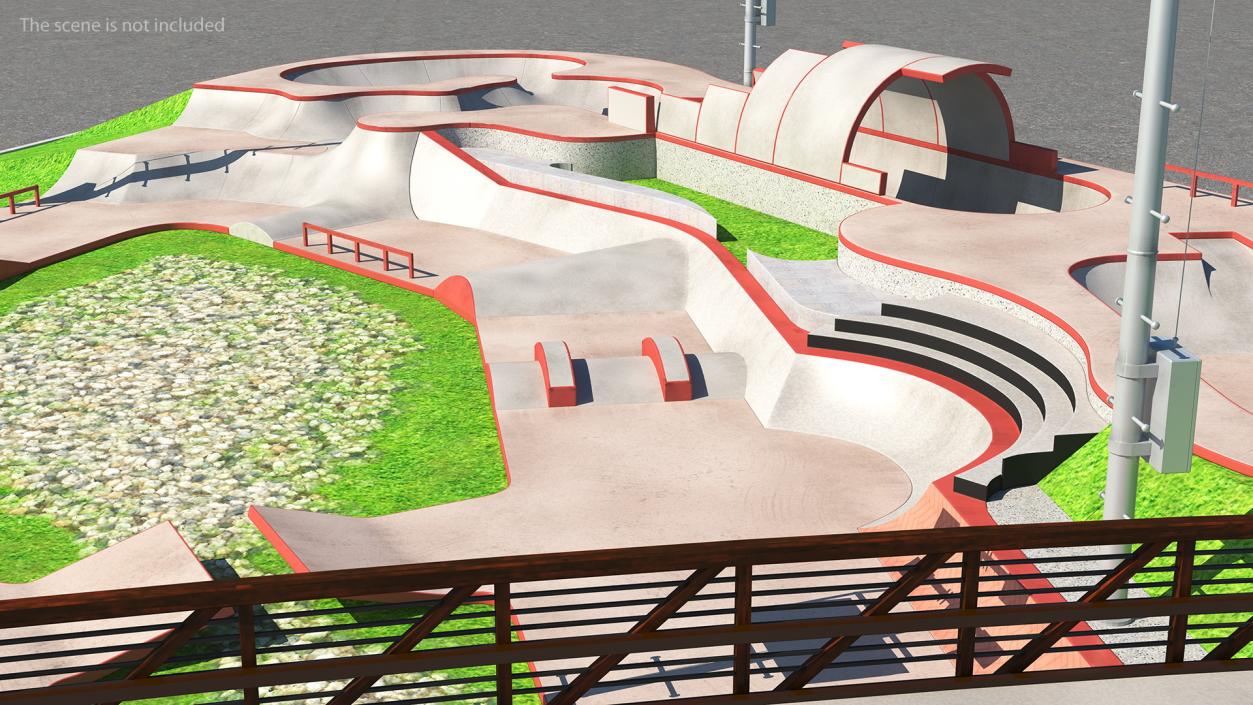 3D model Skateboard Park