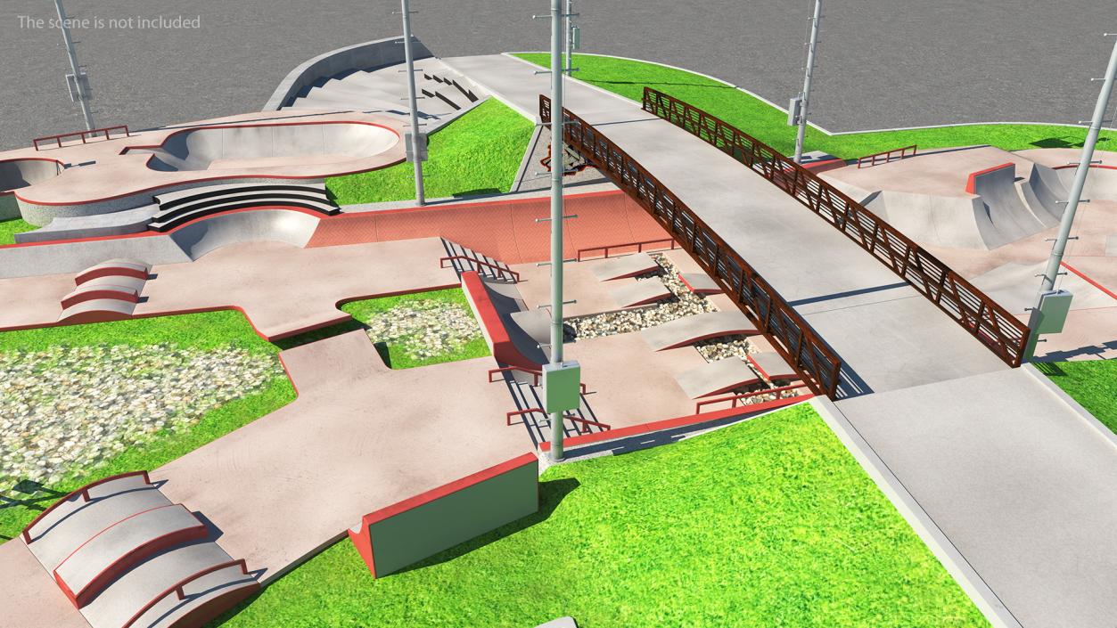 3D model Skateboard Park