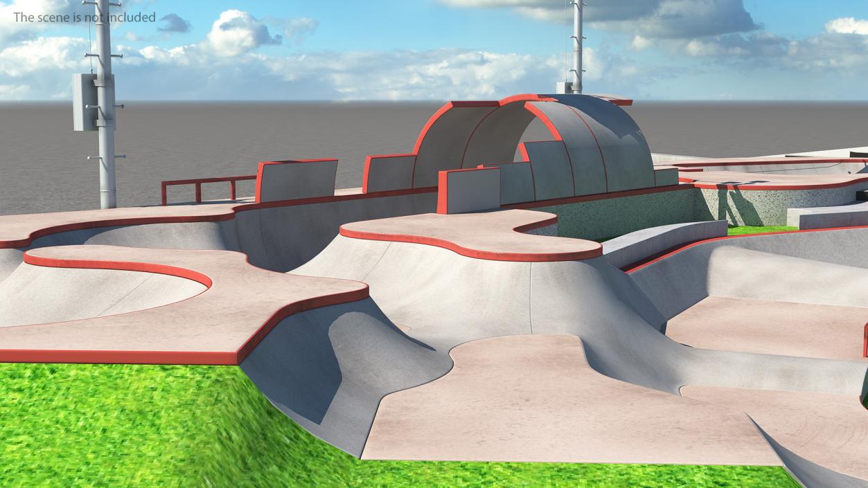 3D model Skateboard Park