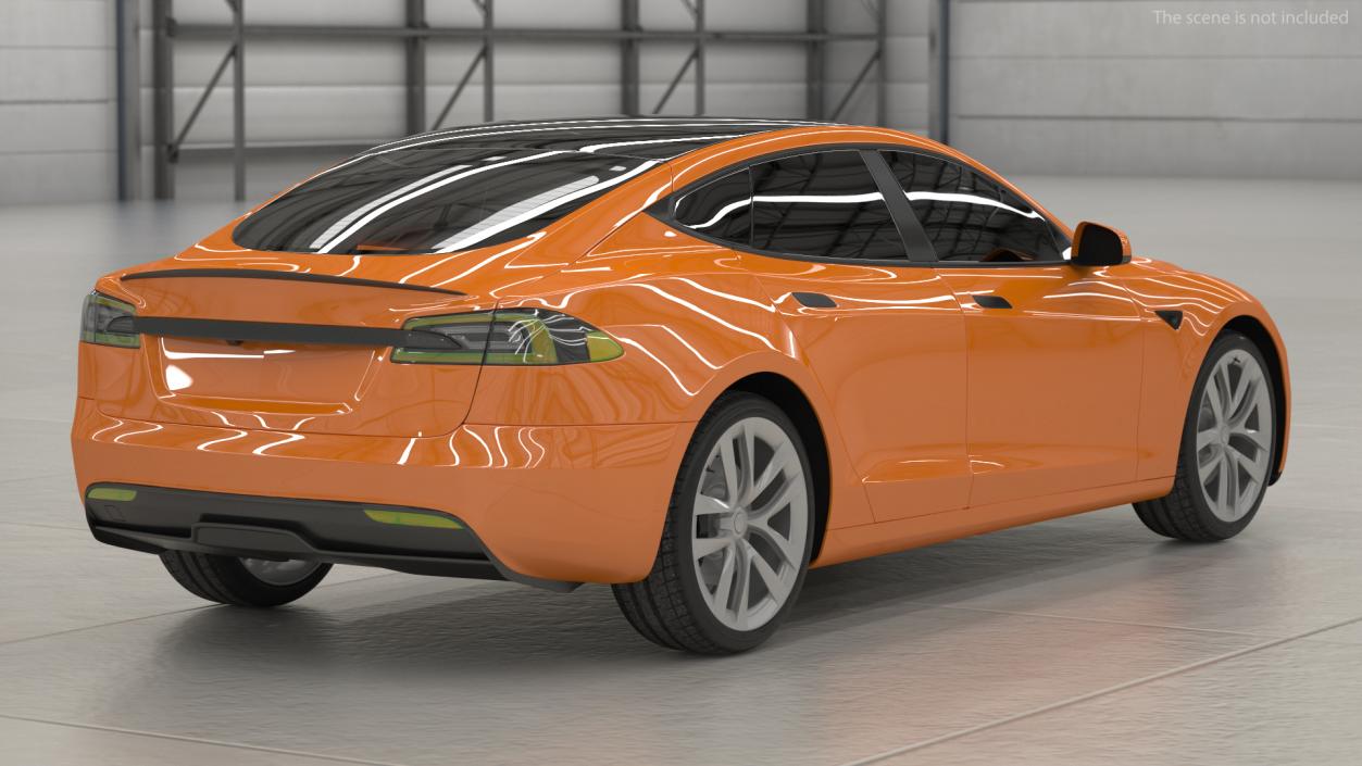 Electric Liftback Sedan Exterior Only 3D