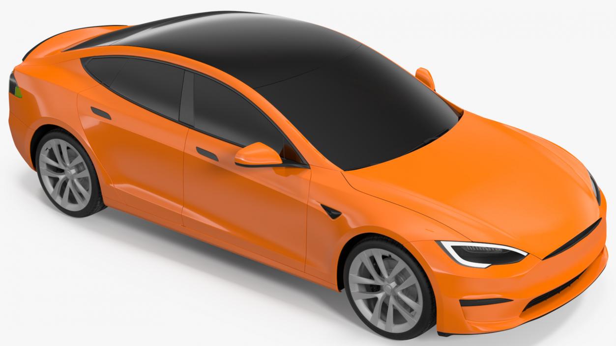 Electric Liftback Sedan Exterior Only 3D